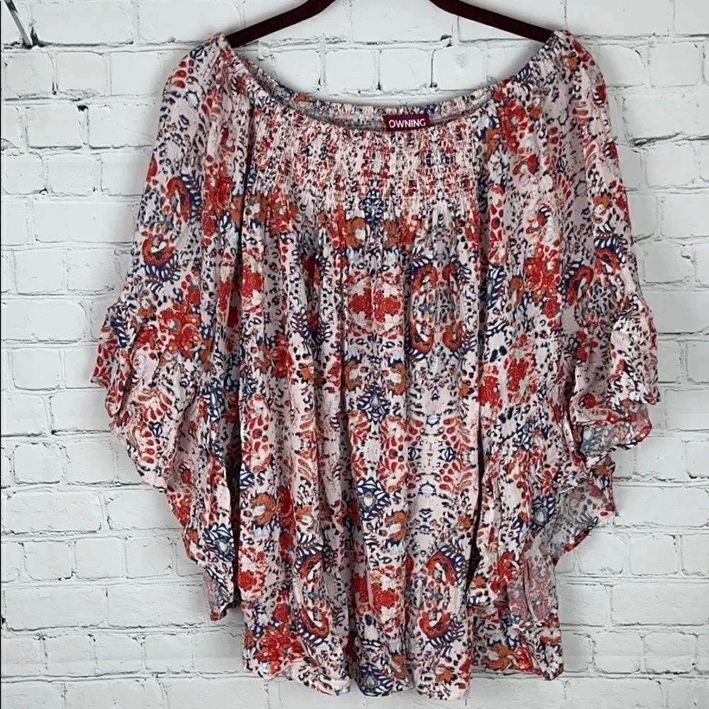 Downing Studio Off Shoulder Blouse Size 1X